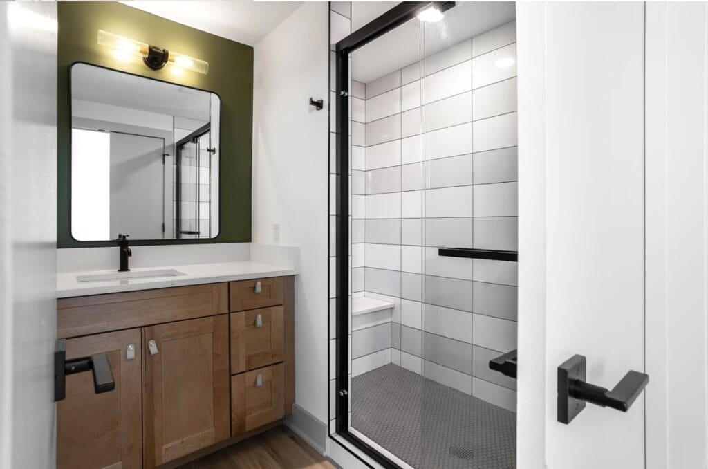 Modern bathroom in the Flats at East Gay