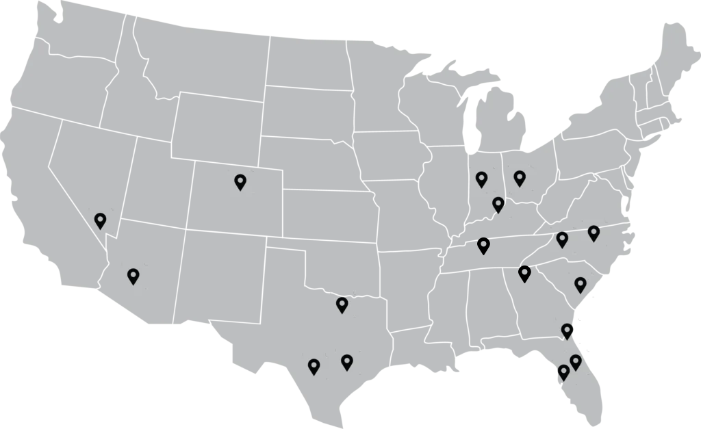 Map of Alita Construction Services markets in USA